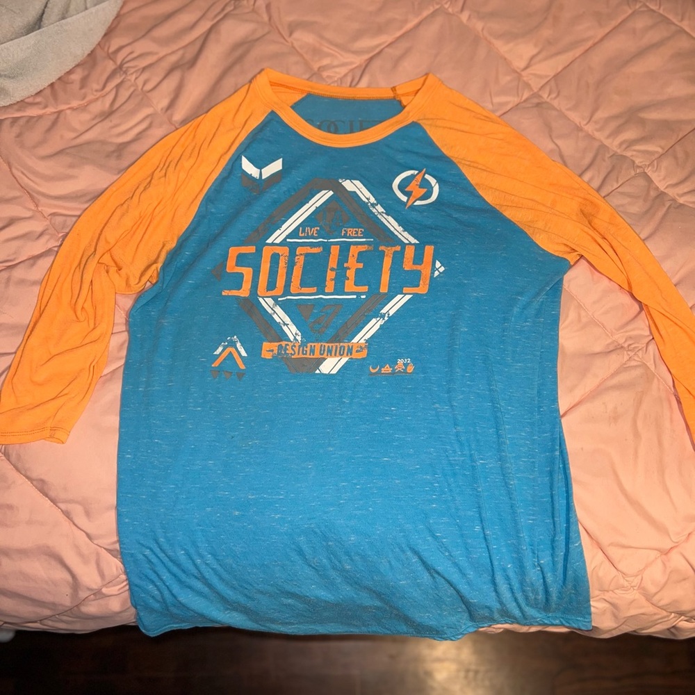 Society 3 Quarter Sleeve  Shirt